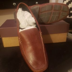 Johnston and Murphy Mahogany Leather Loafers